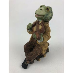 FROG PLAYING The VIOLIN 5 Inches Tall